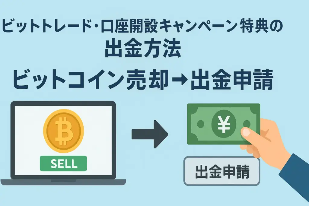 ビットトレード・口座開設キャンペーン特典の出金方法